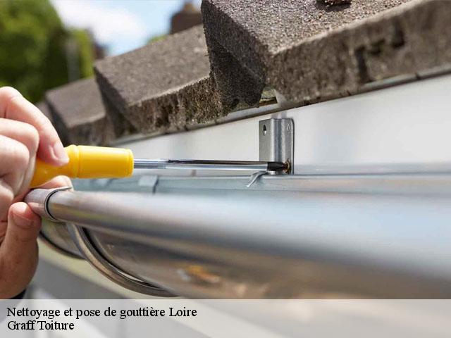 Nettoyage et pose de gouttière Loire